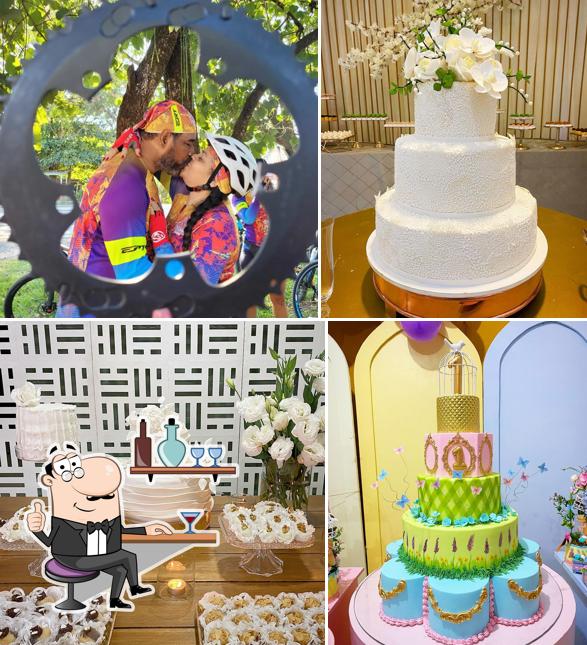 O interior do Café com bolo