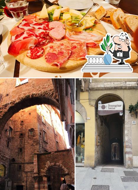 Tra le varie cose da Al Mangiar Bene si possono trovare la esterno e cibo