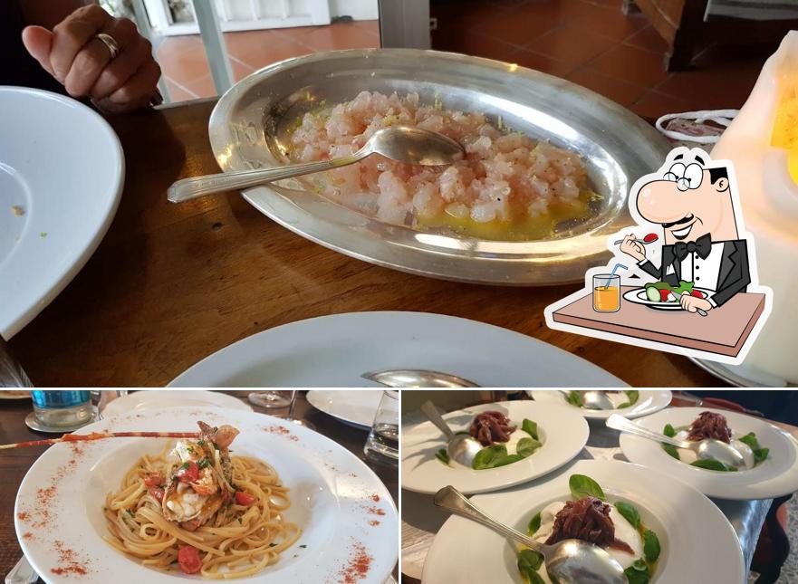 Cibo al Ristorante Lanterna Blu