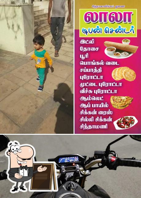 This is the photo showing exterior and food at Hotel Lala