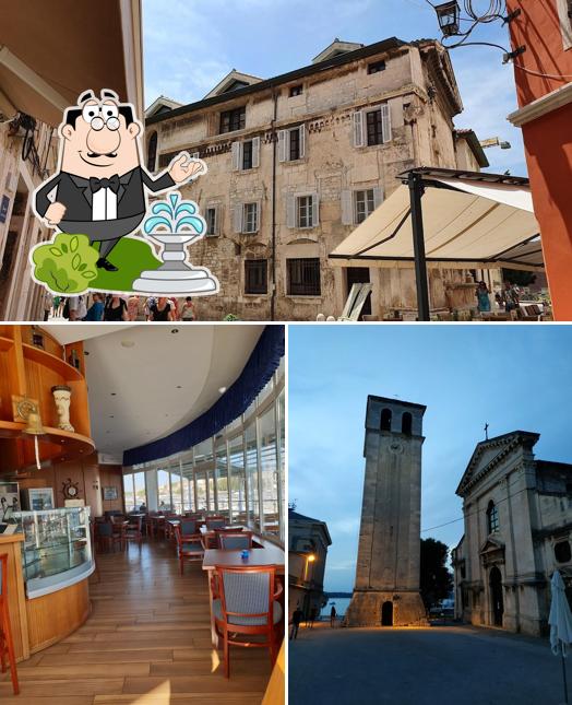 La esterno e interni del ristorante