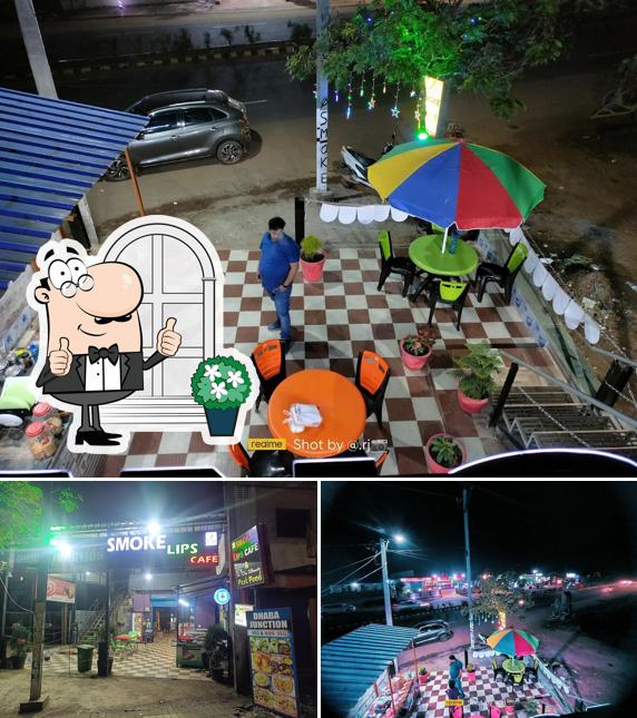 The exterior of SMOKE LIPS CAFE & DHABA JUCTION