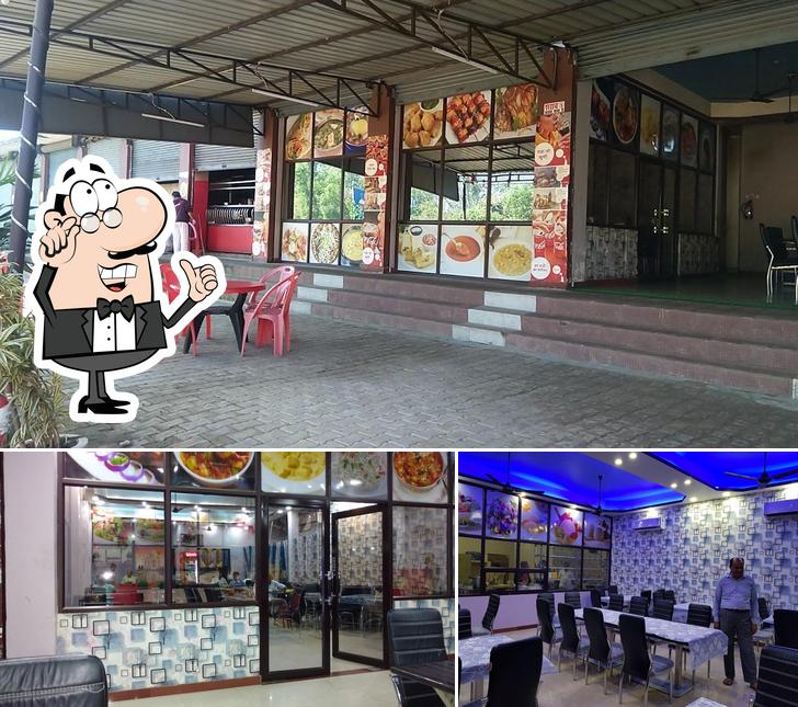 Take a seat at one of the tables at Real Mannat Dhaba