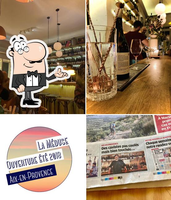 Installez-vous à l'une des tables de La Méduse