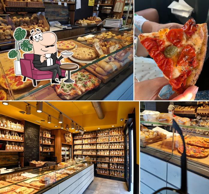 Dai un’occhiata alla foto che raffigura la interni e cibo di Pan Bignè Via Toti