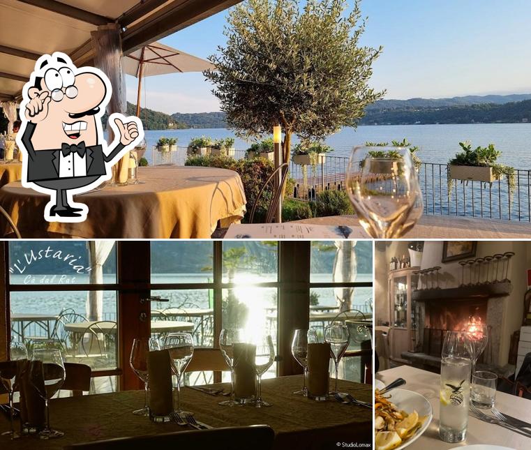 Gli interni di L'Ustaria Cà dal Rat