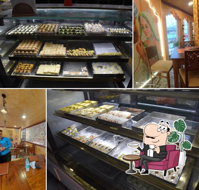 The interior of Rajasthan Sweets & Snacks Restaurant