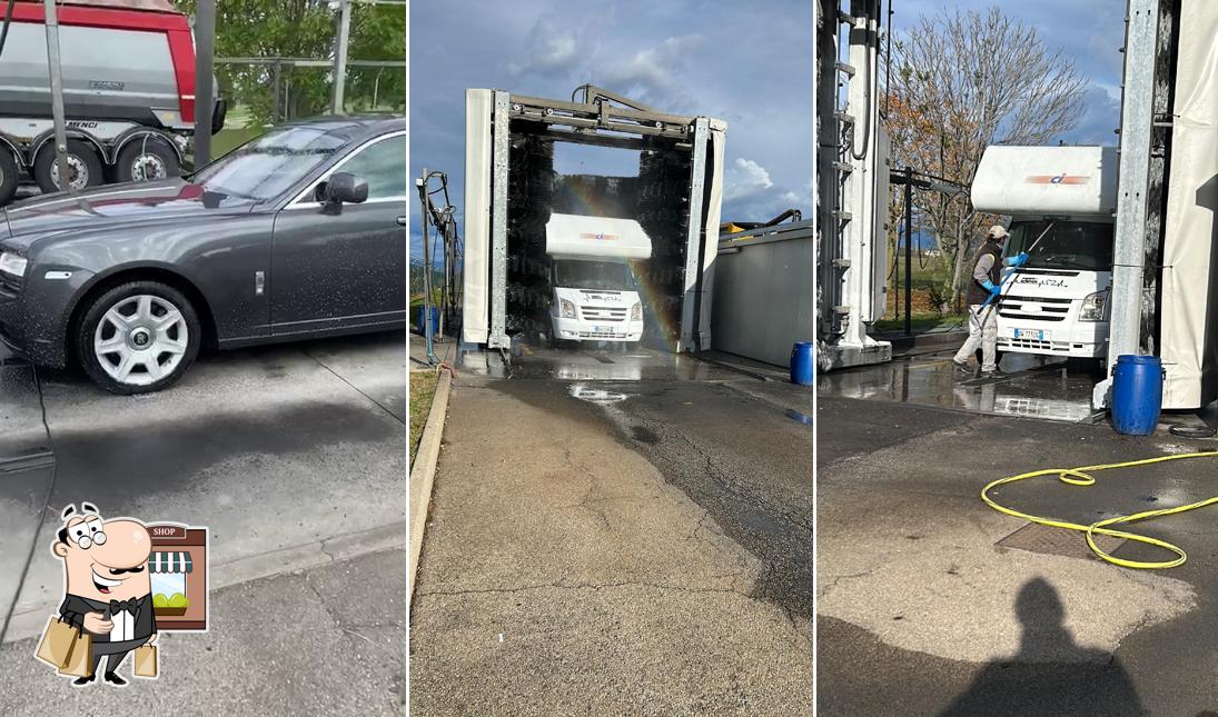 Puoi goderti l'aria fresca da seduto all'esterno di STAZIONE DI SERVIZIO ENI F.LLI RINALDI SNC