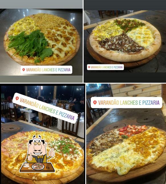 Escolha pizza no Varandão Lanches