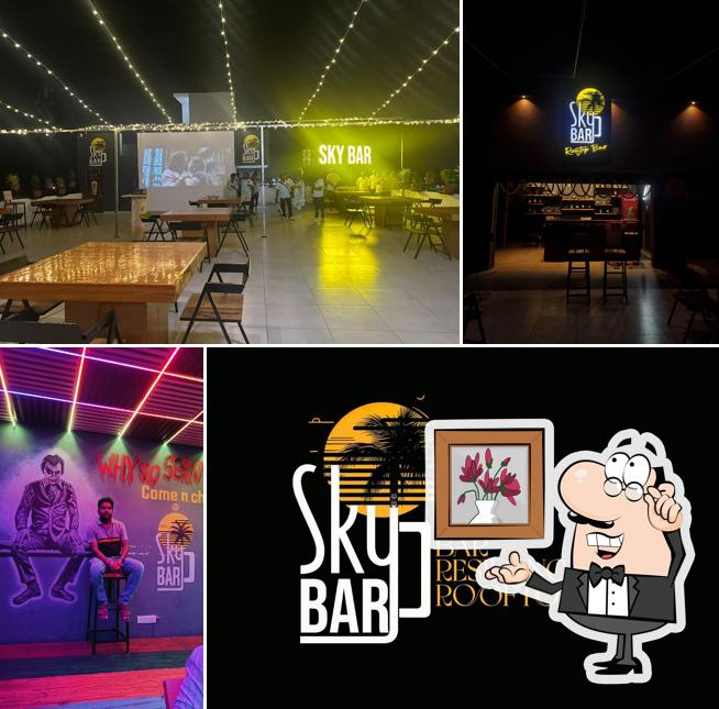 The interior of Skybar - Rooftop Bar