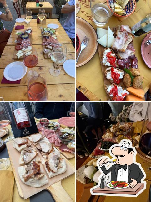 Platti al La bottega dei papi enoteca con degustazione