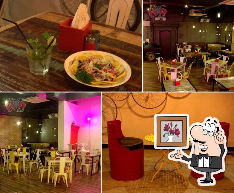 The interior of Hop In