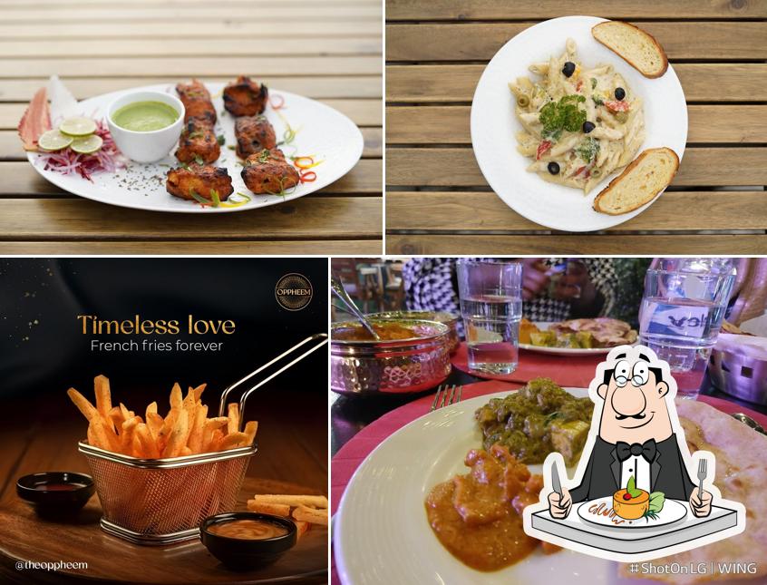 Food at OPPHEEM ROOFTOP LOUNGE & BAR