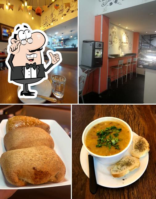 O interior do Cafeteria Senhor Café