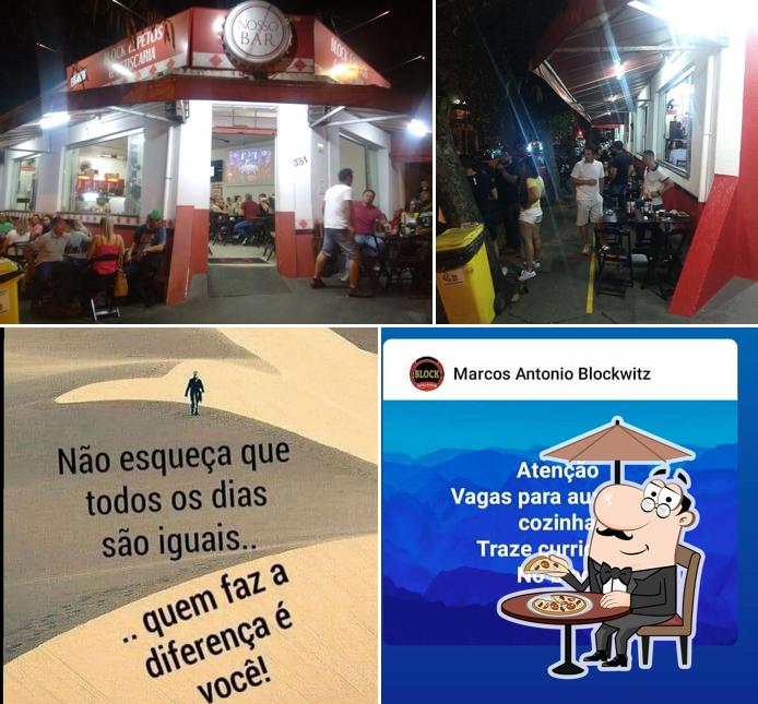 O exterior do Block Espetos & Petiscaria