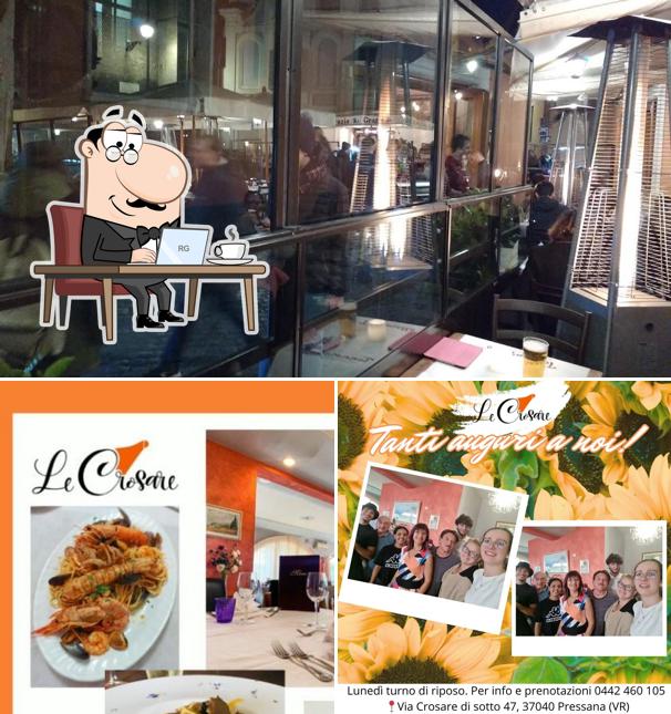 La immagine di interni e cibo da IL RISTORANTE