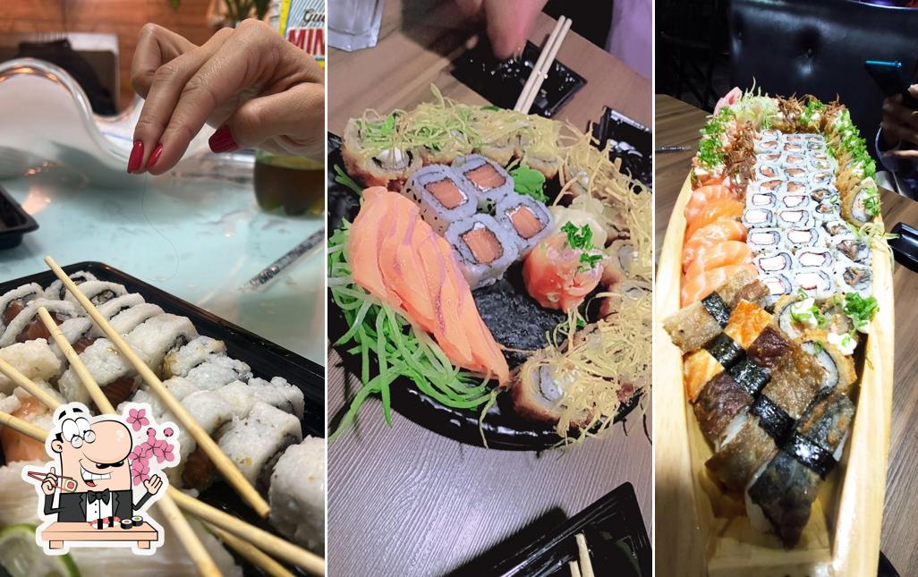 Rolos de sushi são oferecidos por Ohana Sushi