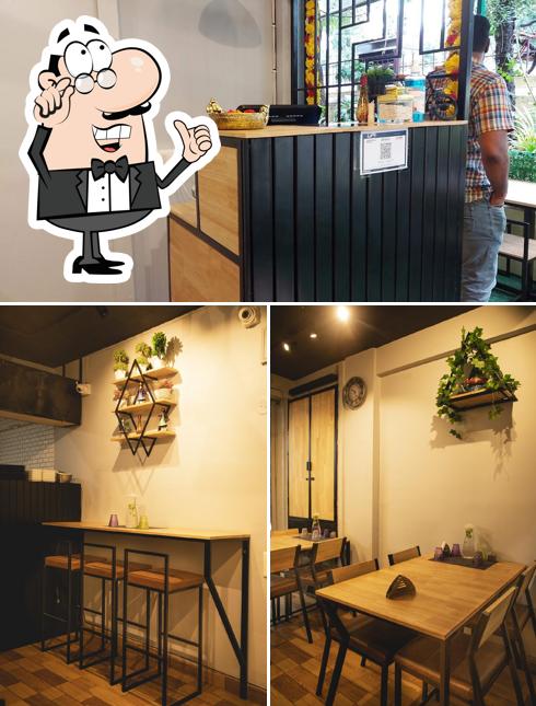 The interior of Ravyaa Kitchen