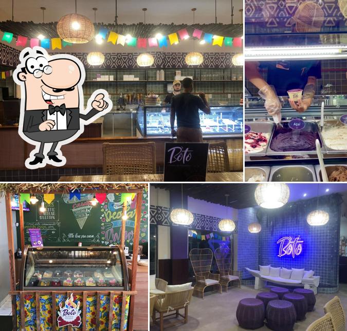 O interior do Boto Gelato Concept Store