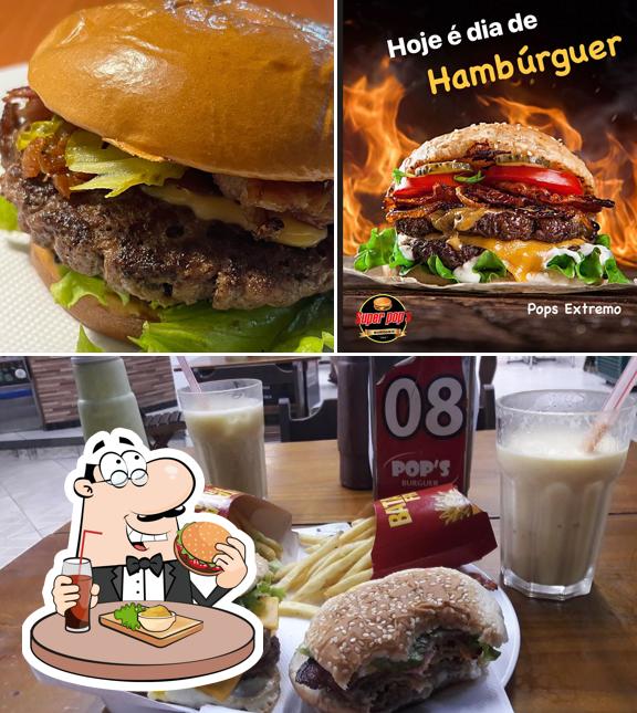 Hambúrguer em Super Pop's Burguer