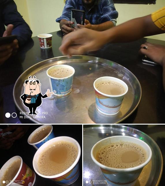 Enjoy a beverage at R R R CAFE