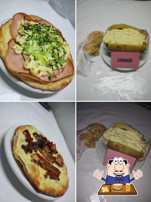 Platos en Central da Pizza A Pizzaria do Japonês