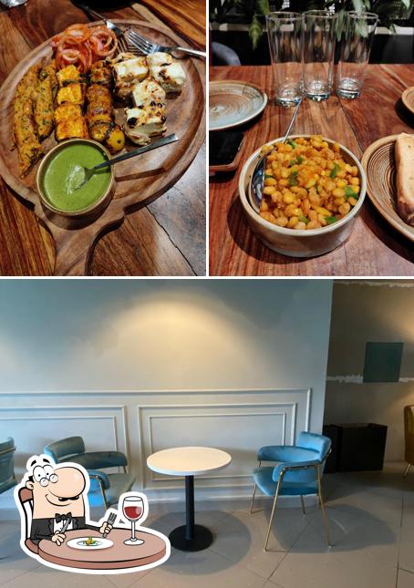 The restaurant's food and interior