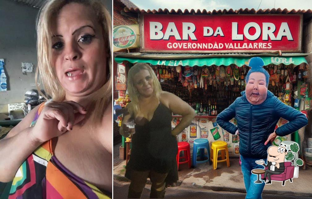 O interior do Bar da Lora