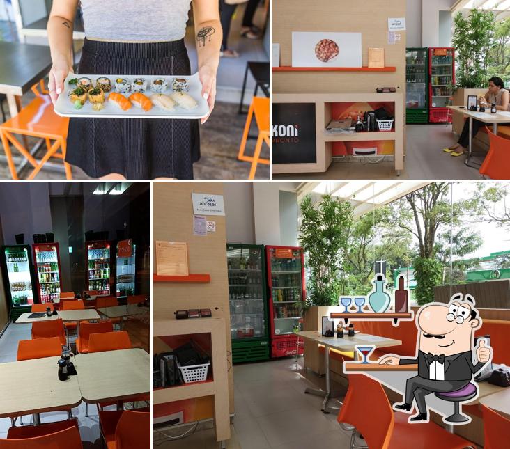 Veja imagens do interior do Koni - Restaurante de Comida Japonesa