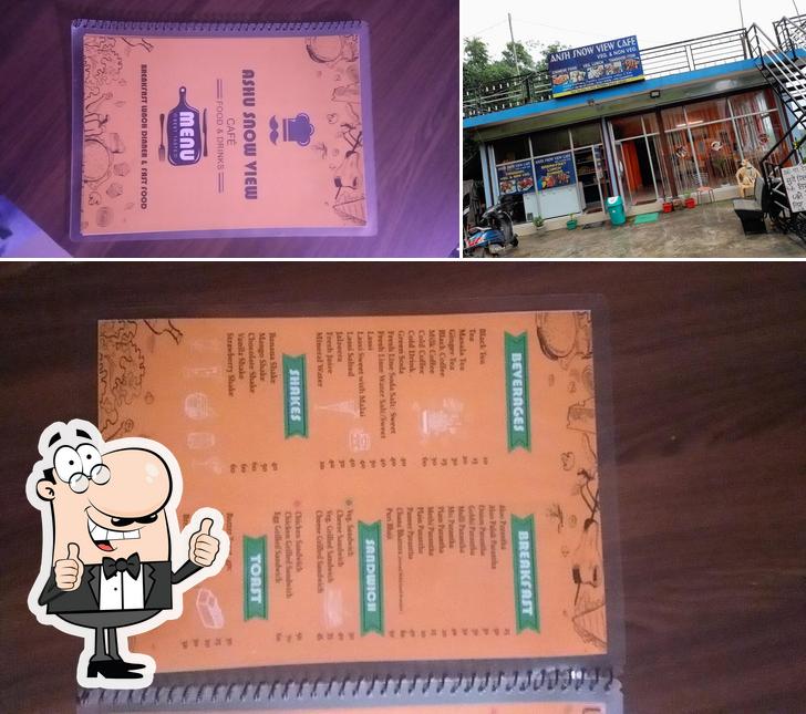 Look at this pic of Ansh Snow view cafe