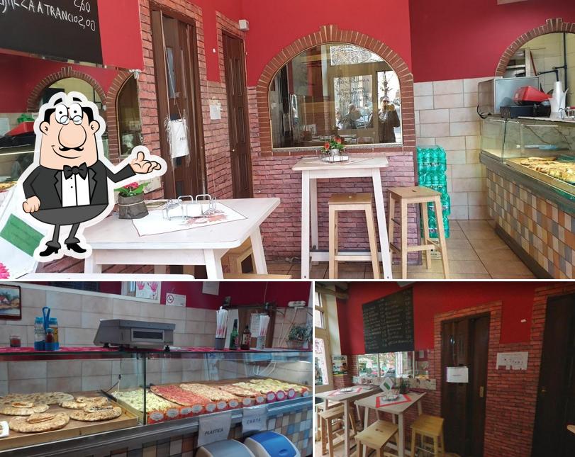 Gli interni di Pizzeria al 101 di Riccardo Riccomagno Roma