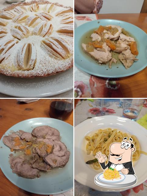 Spaghetti alla carbonara al Agriturismo "Al chilometro zero"