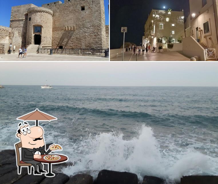 Puoi goderti l'aria fresca da seduto all'esterno di Punti di Vista