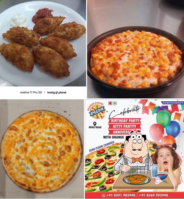Orange Cheese Pizza - Mira Road East