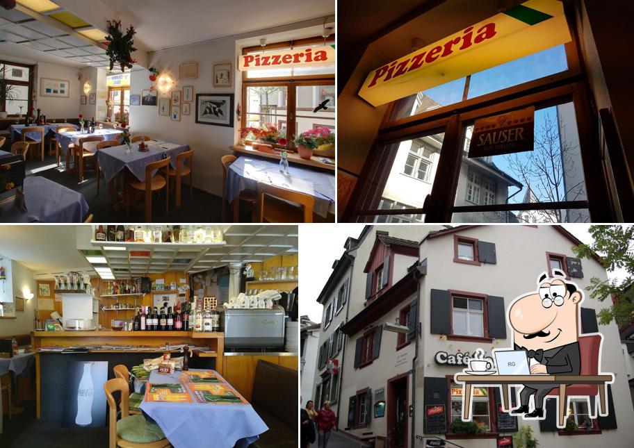 Gli interni di Café Barfi Pizzeria