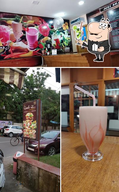 You can enjoy a drink from the menu