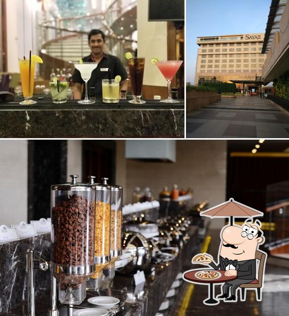 The photo of Blue Lotus’s exterior and beverage