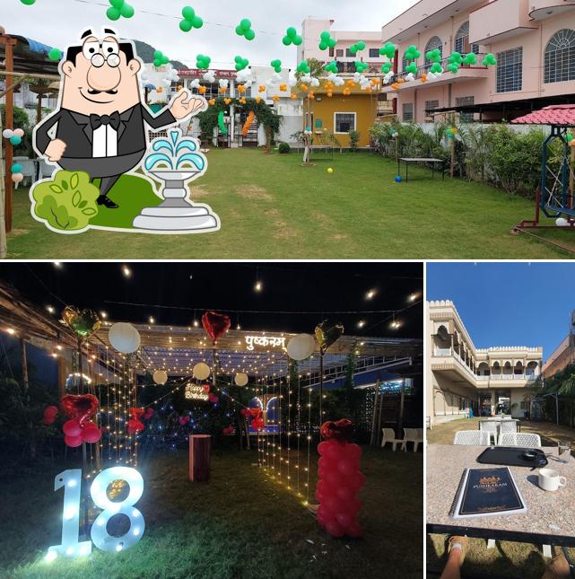 The exterior of Pushkaram Resort