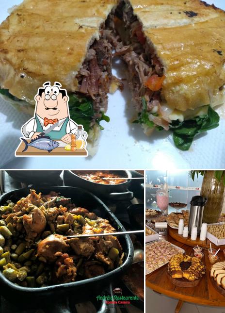 Salmão grelhado em Restaurante Andréia - Buffet - Eventos