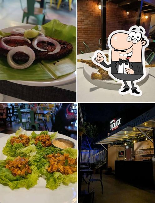 Take a seat at one of the tables at The Diner