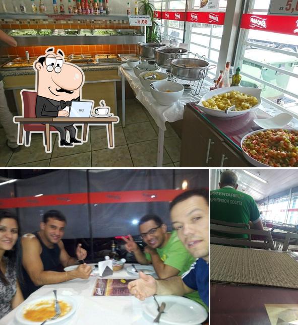 O interior do Bacana Pizzaria