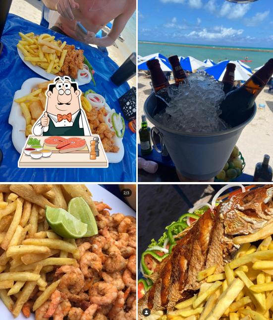 Peixe e fritas em Barraca da Tonha