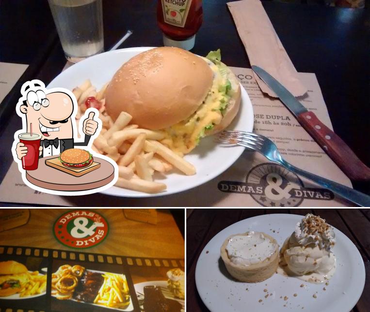 Os hambúrgueres do Demas & Divas irão satisfazer diferentes gostos