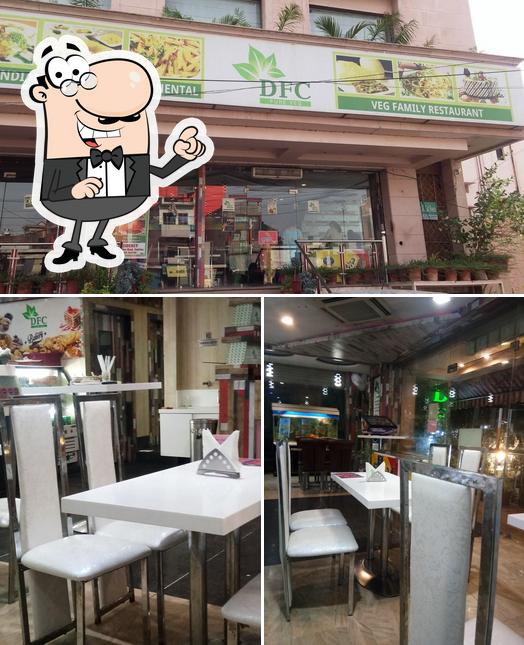 The interior of DFC Pure Veg. Restaurant