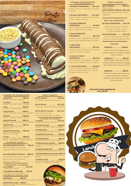 Experimente um hambúrguer no Lanches e Churros do Beto