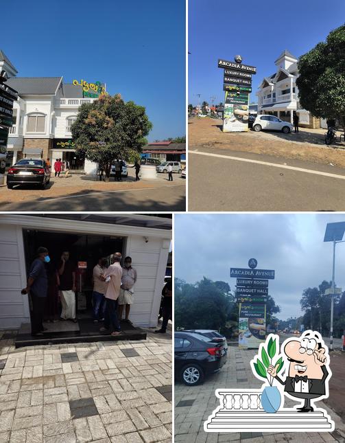 Enjoy the view outside Annapoorna Pure Vegetarian Thiruvalla