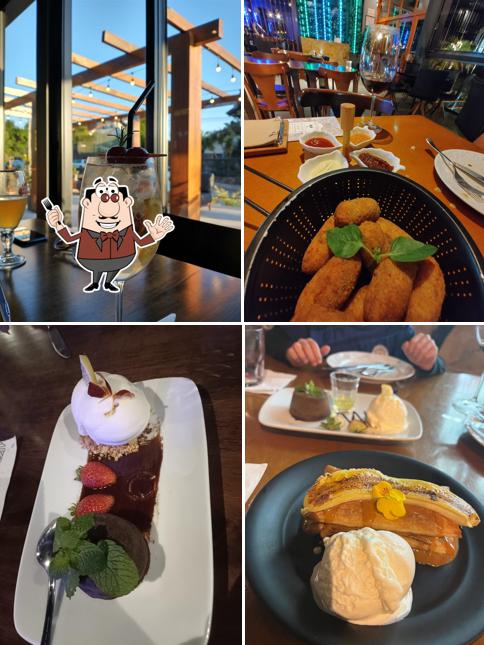 Platos en Bodega Pizza Entre Vinhos