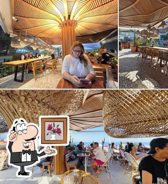 O interior do Sel d'Ipanema Beach Club