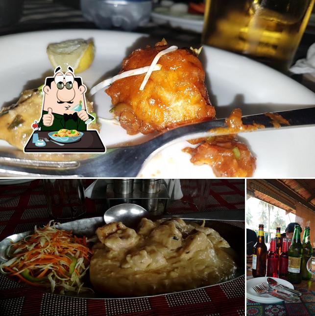 This is the picture displaying food and beer at The Courtyard Tree, Mysuru- Premium Garden Restaurant Event Venue Catering