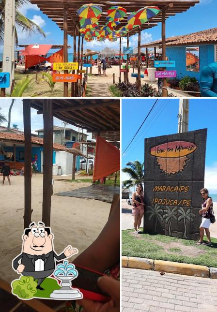 O exterior do Paradise Beach, Bar e Restaurante